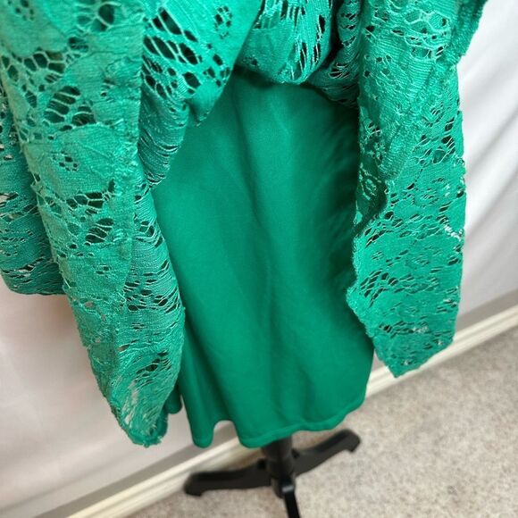 Jessica Howard Green Lace Dress size 16 - Picture 8 of 14
